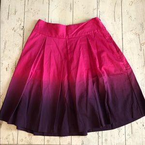 Express Ombré Box Pleat Skirt